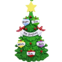 Tree With Ornaments Family Of 5