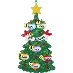 Tree With Ornaments Family Of 6