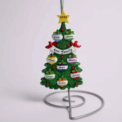 Tree With Ornaments Family Of 8
