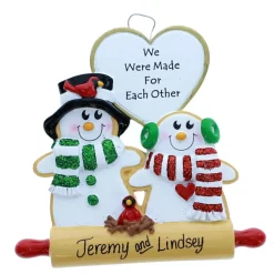 We Were Made Snowman Couple