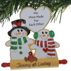 We Were Made Snowman Couple