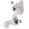 White Fox/Squirrel With Cone