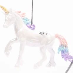 White Pastel Unicorn Ornament
