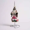 Wilkommen Santa Glass Ornament