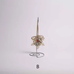 Wood Snowflake With Cardinal Ornament