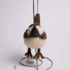 Wool Bird Ornament